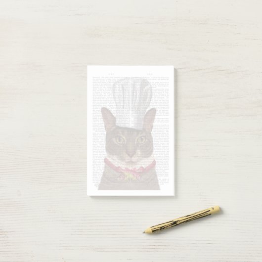 Cat Chef Post-it® Notes (Op bureau)