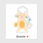 Cat Chef Sticker (Vel)