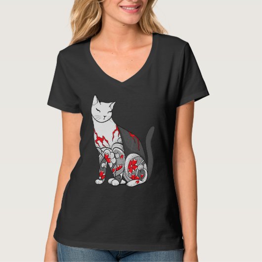 Cat Cherry T-shirt (Voorkant)