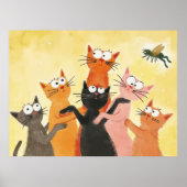 Cat-ching the Buzz Poster (Voorkant)