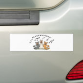 Cat Choir Bumpersticker (Op auto)