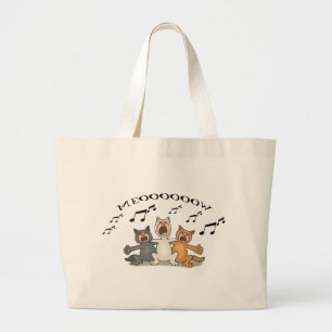 Cat Choir Grote Tote Bag