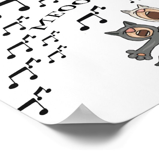 Cat Choir Poster (Hoek)