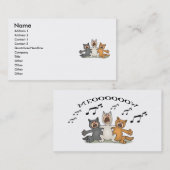 Cat Choir Visitekaartje (Voorkant / Achterkant)