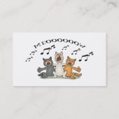 Cat Choir Visitekaartje (Achterkant)