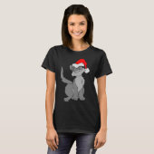 CAT CHRISTMAS CHAT AVEC SANTA HAT T-SHIRTS (Devant entier)