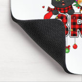 Cat Christmas Light Reindeer Santa Bruh Funny Muismat (Hoek)