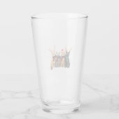 Cat Christmas Light Reindeer Santa Christmas Cat L Glas (Achterkant)