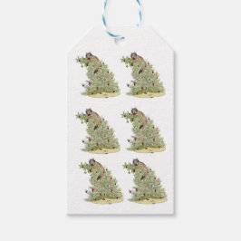 CAT CHRISTMAS TREE CADEAULABEL
