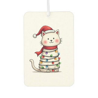 Cat Christmas Tree Christmas (6) Luchtverfrisser