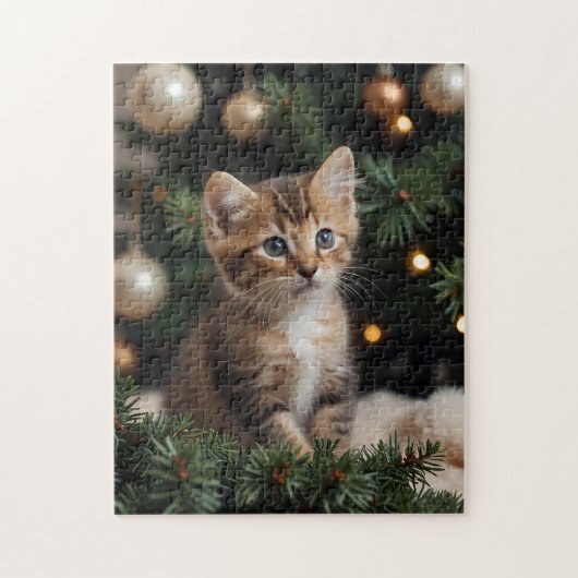 Cat Christmas Tree Puzzle - Jolie Jigsaw (Vertical)