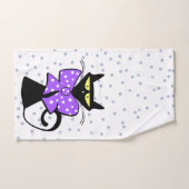Cat circulaire gris KittenServiettes de bain (Serviette à main)