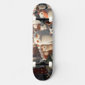 Cat City Cartoon Crowd Skateboard (Voorkant)