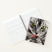 Cat Close Up Spiraal Notitieboek (Binnen)