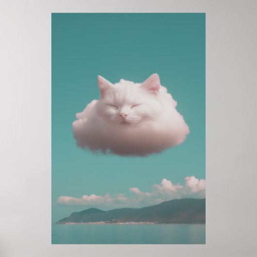 Cat Cloud Poster (Voorkant)