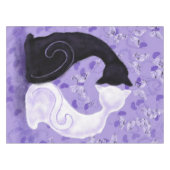 Cat Coeurs papillon mauve nappe (Devant (Horizontal))