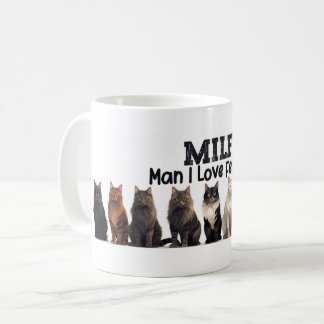 Cat Coffee Mok, Man Ik hou van Felines MILF Koffiemok