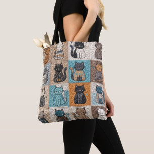 Cat Collectie Quiltpatroon Draagtas