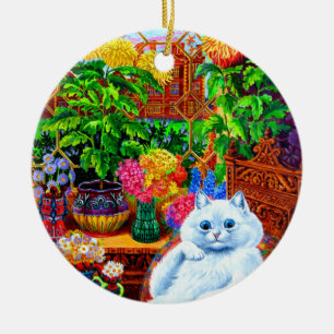 Cat College Master Keramisch Ornament