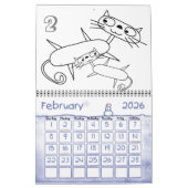 Cat Coloring Calendar Kalender (Feb 2026)