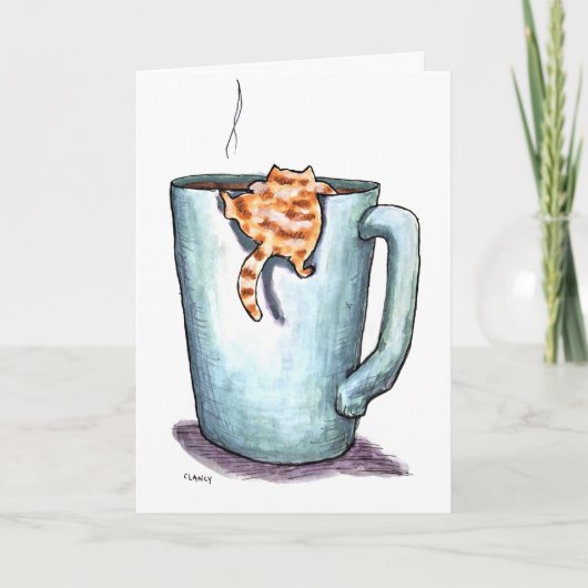 Cat Comforts Get Well Card Kaart (Voorkant)