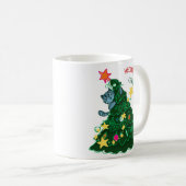Cat comique Café de Noël Mug (Devant droit)