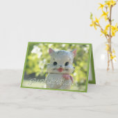 Cat Cookie Jar 2976-customize Kaart (Gele Bloem)