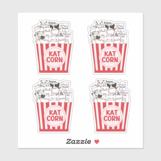 Cat Corn Sticker (Vel)