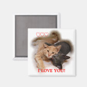 Cat Couple I Love You Magnet (Recto/Verso)