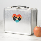 Cat Couple Retro  Shirt Funny Black Cat Val (In situ)