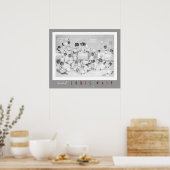 Cat Coussin Fight - Drôle Poster de chats par Loui (Cuisine)