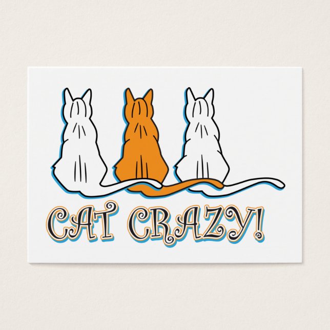Cat Crazy Orange Tabby Cats (Devant)