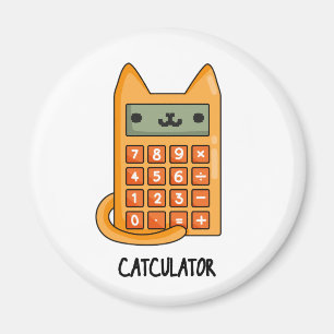 Cat-culator Grappige Calculator Pun Magneet