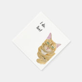 Cat Custom Cocktail Napkin Servet (Hoek)