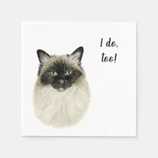 Cat Custom Cocktail Napkin Servet