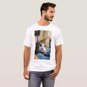Cat Custom foto T-shirt (Voorkant volledig)
