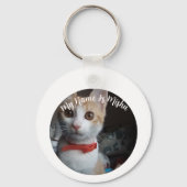 Cat Custom Fotonaam Valentijns's Gift Sleutelhange Sleutelhanger (Voorkant)