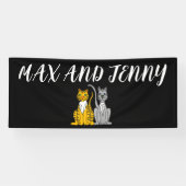 CAT CUSTOM WEDDING BANNER (Horizontaal)