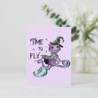 Cat Cute Flying Witch Cat | Vliegtijd