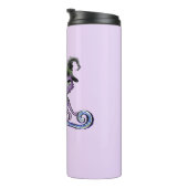 Cat Cute Flying Witch Cat | Vliegtijd Thermosbeker (Geroteerd rechts)