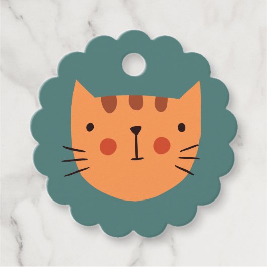 Cat Cute Gift Bedankjes Labels (Voorkant)