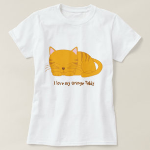 Cat Cute Oranje Tabby Cat T-shirt