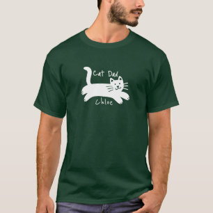 Cat Dad aangepaste kattennaam T-shirt