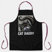 CAT DAD BLACK CAT ART MANNEN KITCHEN SCHORTEN (Voorkant)