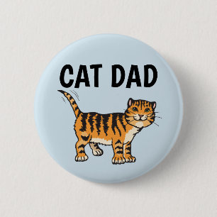 CAT DAD-BUTTONNEN RONDE BUTTON 5,7 CM