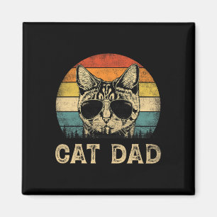 Cat Dad Cat Lovers Daddy Father&#; s Day Magneet