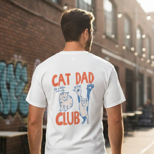 Cat Dad Club Cool huisdier vader cadeau idee voor T-shirt