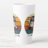 CAT DAD CLUB / Funny Retro misician Latte Mok (Voorkant)