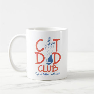 Cat Dad Club Mok, Grappig Cat Dad Cadeau Koffiemok