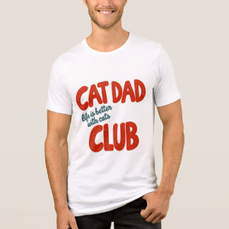 Cat Dad Club Vintage Retro T-Shirt – Het Leven Is